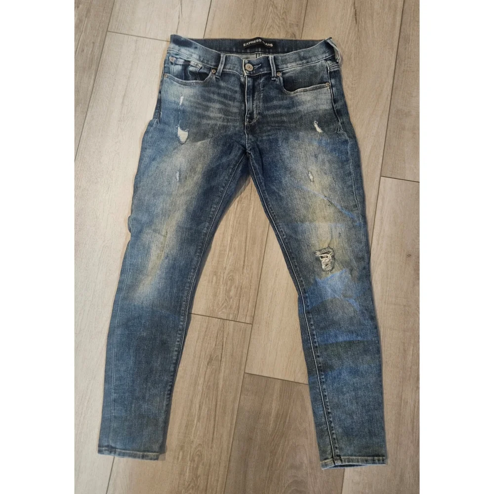 Express Mid Rise Jeans - Picture 2 of 5